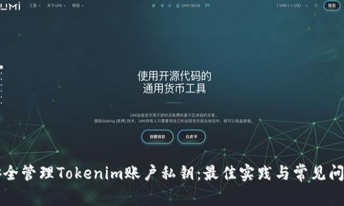 如何安全管理Tokenim账户私钥：最佳实践与常见问题解析